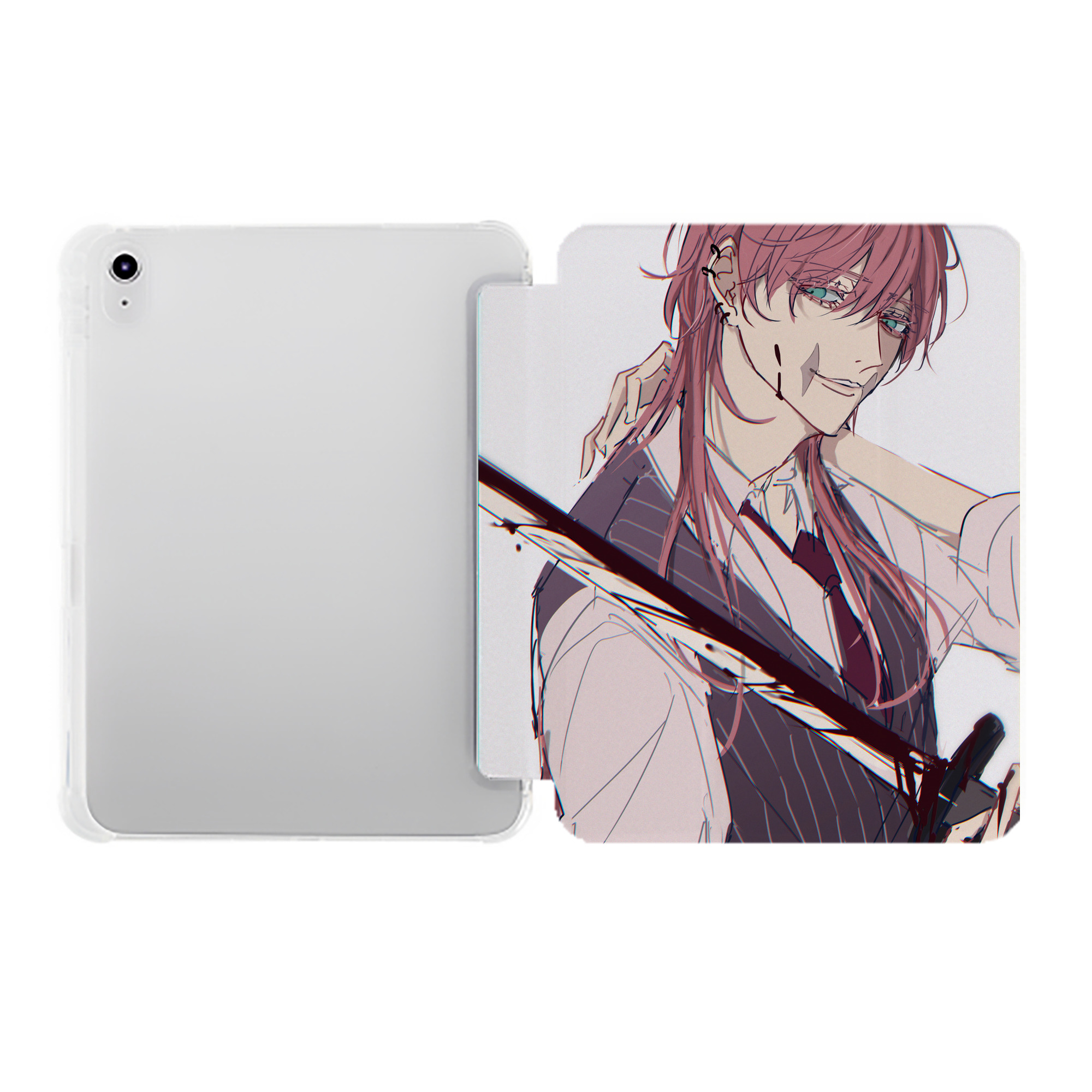 （画像用） 東京リベンジャーズ Tokyo Revengers IPad ケース ペン収納付き 三つ折りスタンド PUレザー×シリコン 対応機種9.5/10.5/10.9インチ